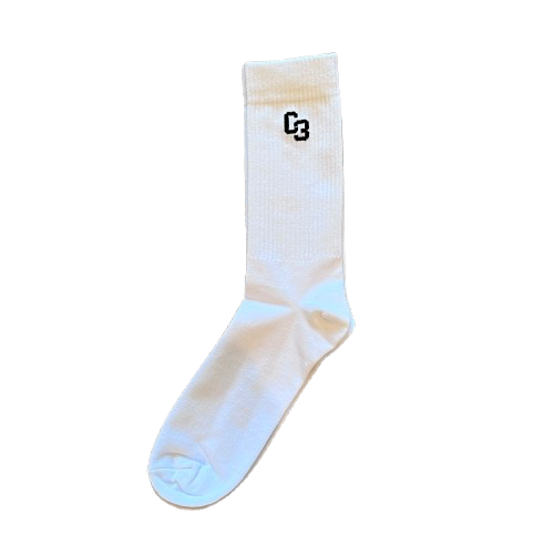 WHITE C3 SOCKS