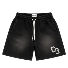 Load image into Gallery viewer, BLACK C3 LOUNGE SHORTS
